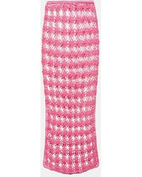Anna Kosturova - Gonna Lunga Rosette - Lyst