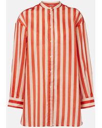 Eres - Duetto Striped Cotton Voile Shirt - Lyst