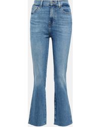 7 For All Mankind - Jean Slim Kick a taille haute - Lyst