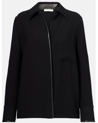 Vince - Camicia Con Pelle - Lyst