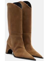 Coperni - Cowboy Suede Knee-High Boots - Lyst