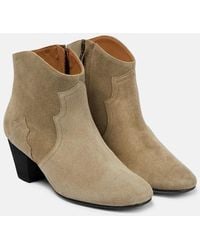 Isabel Marant - Dicker Suede Ankle Boots - Lyst