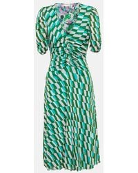 Diane von Furstenberg - Koren Printed Minidress - Lyst