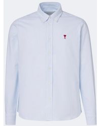 Ami Paris - Chemise Ami De Cour En Coton A Rayures - Lyst