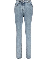 Balmain High-Rise Skinny Jeans - Blau