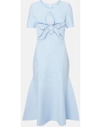 Oscar de la Renta - Vestido De Coctel En Jacquard - Lyst