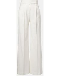 Veronica Beard - Marbeau Pleated Wide-Leg Pants - Lyst