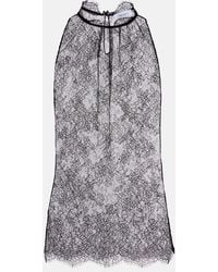 McQueen - Top De Encaje Floral - Lyst