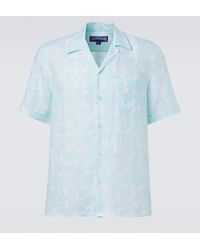 Vilebrequin - Camisa Bowling Charli De Lino Floral - Lyst