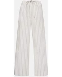 The Row - Hypnosta Cotton Poplin Wide-Leg Pants - Lyst