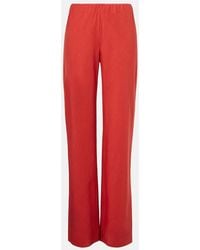 Vince - Cotton And Linen-Blend Wide-Leg Pants - Lyst