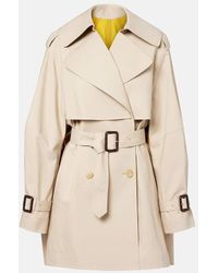 Givenchy - Double-Breasted Cotton Trench Coat - Lyst