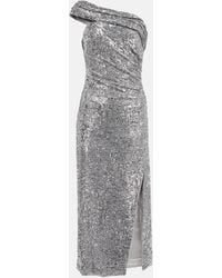 Jonathan Simkhai - Embellished Asymmetric Midi Dress - Lyst