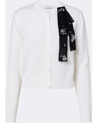 Erdem - Embellished Wool Cardigan - Lyst