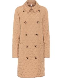 Burberry Quilted Coat - Natural