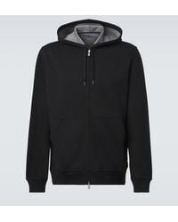 Brunello Cucinelli - Cotton-Blend Hoodie - Lyst