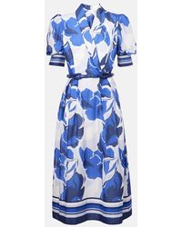 Rebecca Vallance - Midikleid Paros Aus Baumwolle - Lyst