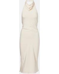 Tom Ford - Halterneck Silk Sable Cocktail Dress - Lyst