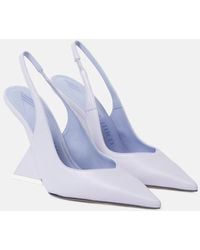 The Attico - Cheope 105 Leather Slingback Pumps - Lyst