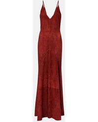 Gabriela Hearst - Brigita Suede Maxi Dress - Lyst