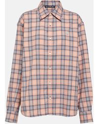 Acne Studios - Cotton Flannel Shirt - Lyst