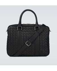 Bottega Veneta - Intrecciato Leather Briefcase - Lyst