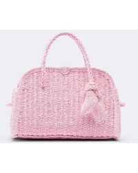 Jacquemus - Turismo Small Raffia-Effect Bowling Bag - Lyst