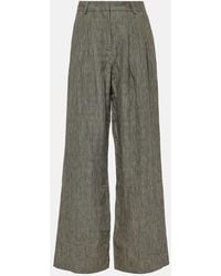 TOVE - Amadine High-Rise Linen Wide-Leg Pants - Lyst