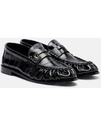 Saint Laurent - Mocassins En Cuir Verni - Lyst
