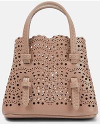 Alaïa - Le Mina Mini Leather Crossbody Bag - Lyst