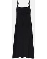 Simone Rocha - Bow-Detail Crepe De Chine Slip Dress - Lyst