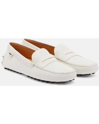 Tod's - Gommino Leather Loafers - Lyst