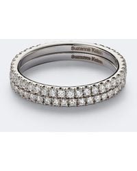Suzanne Kalan - Midi 18Kt Tech Ring Jackets With Diamonds - Lyst