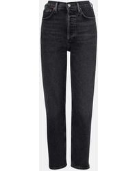 Agolde - 90's Pinch Waist High-Rise Straight Jeans - Lyst