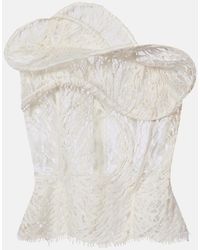 Magda Butrym - Cotton-Blend Lace Top - Lyst