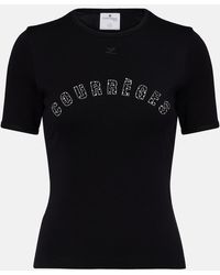Courreges - Bedrucktes T-Shirt Medusa Aus Baumwolle - Lyst