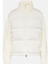 Moncler - Wool-trimmed Down Jacket - Lyst