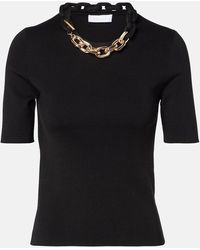 Rabanne - Top En Mezcla De Seda Y Algodon - Lyst