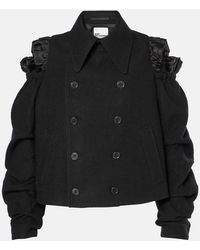Noir Kei Ninomiya - Cutout Wool Jacket - Lyst