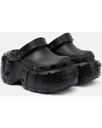 Balenciaga - X Crocs Hardcrocs Platform Slides - Lyst