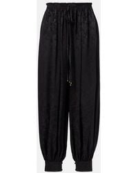 Chloé - Silk Jacquard Wide-Leg Pants - Lyst