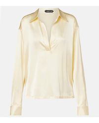 Tom Ford - Silk-Blend Top - Lyst