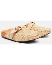 Robert Clergerie - Quinta Raffia Mules - Lyst