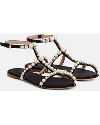 Giambattista Valli - Maharani Faux Pearl-embellished Sandals - Lyst