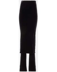 Alaïa - Fluid Jersey Skirt Pants - Lyst