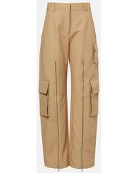 Acne Studios - Layered Mid-Rise Cotton Satin Pants - Lyst