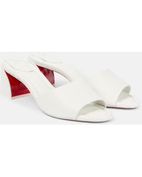 Christian Louboutin - Jane 55 Leather Mules - Lyst