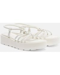 Gianvito Rossi - Hebe Platform Leather Sandals - Lyst