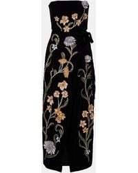 Agua Bendita - Cinefila Laguna Velvet Maxi Dress - Lyst