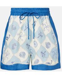 ALÉMAIS - Pia Printed High-Rise Shorts - Lyst